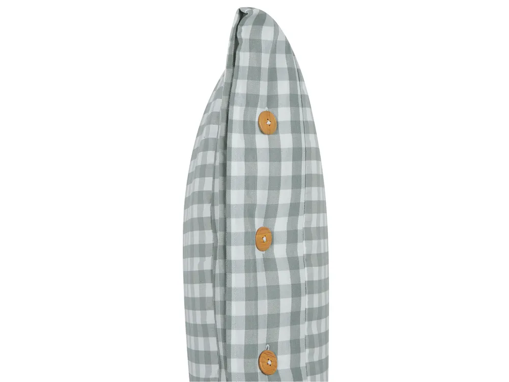 Throw Cushion TALYA 40 x 60 cm Mint Green Checked_902077