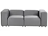 Modular Sofa 2 Seater FALSTERBO Velvet Grey