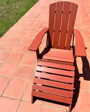 Garden Footstool ADIRONDACK Red_983095
