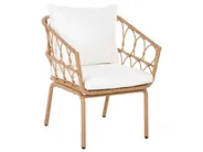 Bistro Set FERLA PE Rattan Light Brown_1079350