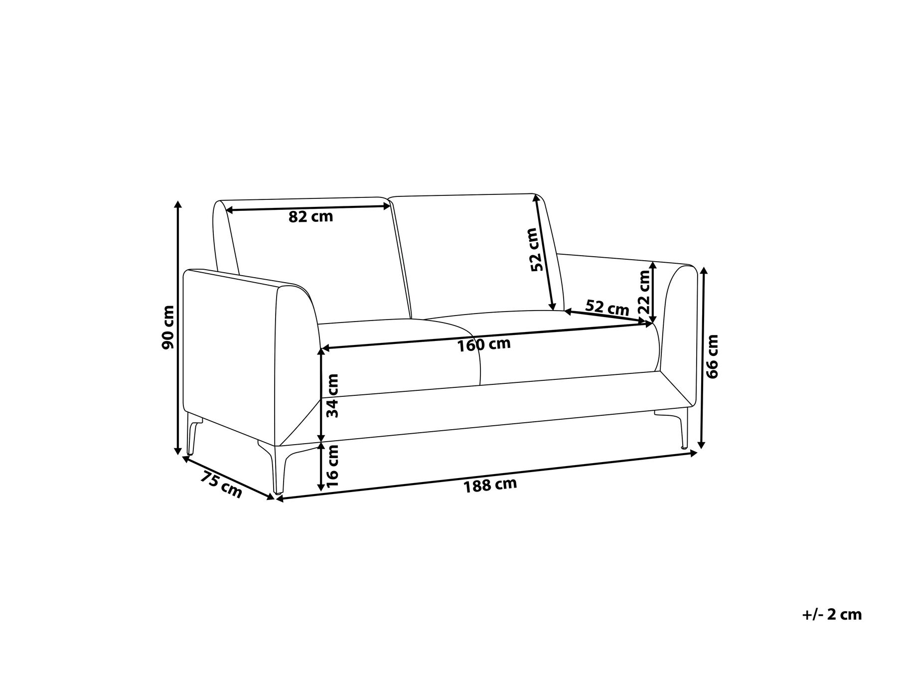 Soffa 3-sits FENES Sammet Mörkgrön_730520