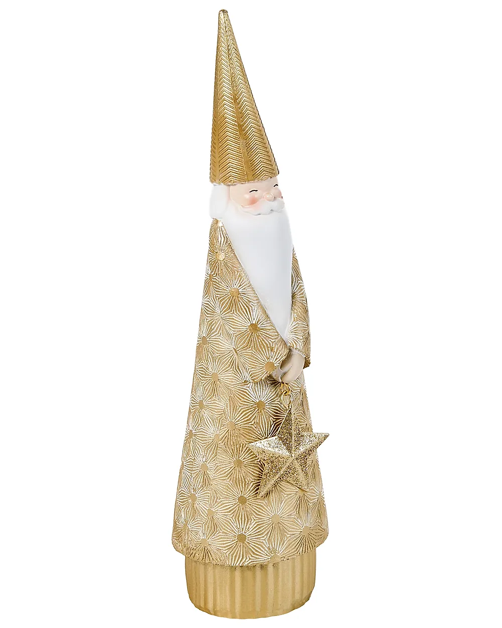 Joulukoristesetti 3 kpl TENNILA 23/31/32 cm Joulupukki Kulta_1175497