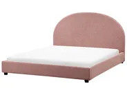 Bed Boucle VAUCLUSE 160 x 200 cm (EU King Size) Pastel Pink_976911