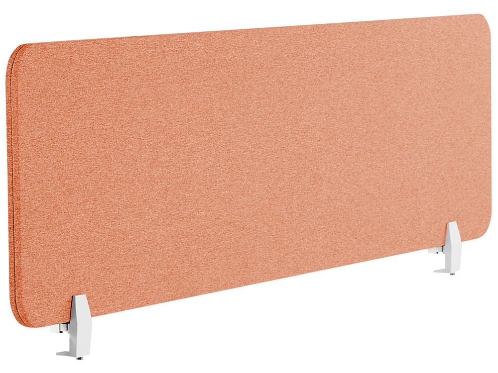 Desk Screen WALLY 130 x 40 cm Light Red