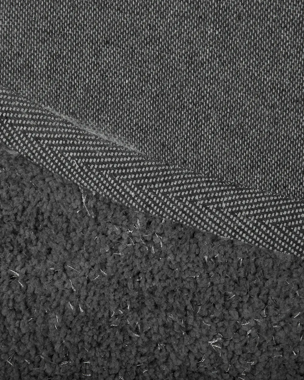 Shaggy Rug DEMRE Dark Grey 140 x 200 cm_806183
