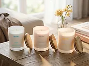 Set of 3 Scented Candles SIMPLICITY Soy Wax Fruity Notes Fresh Notes_1182496