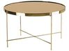 Coffee Table LUCEA Tempered Glass Gold