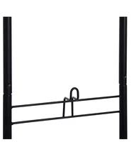 Basket Stand AYAPAL with Wheels Metal Black_785659