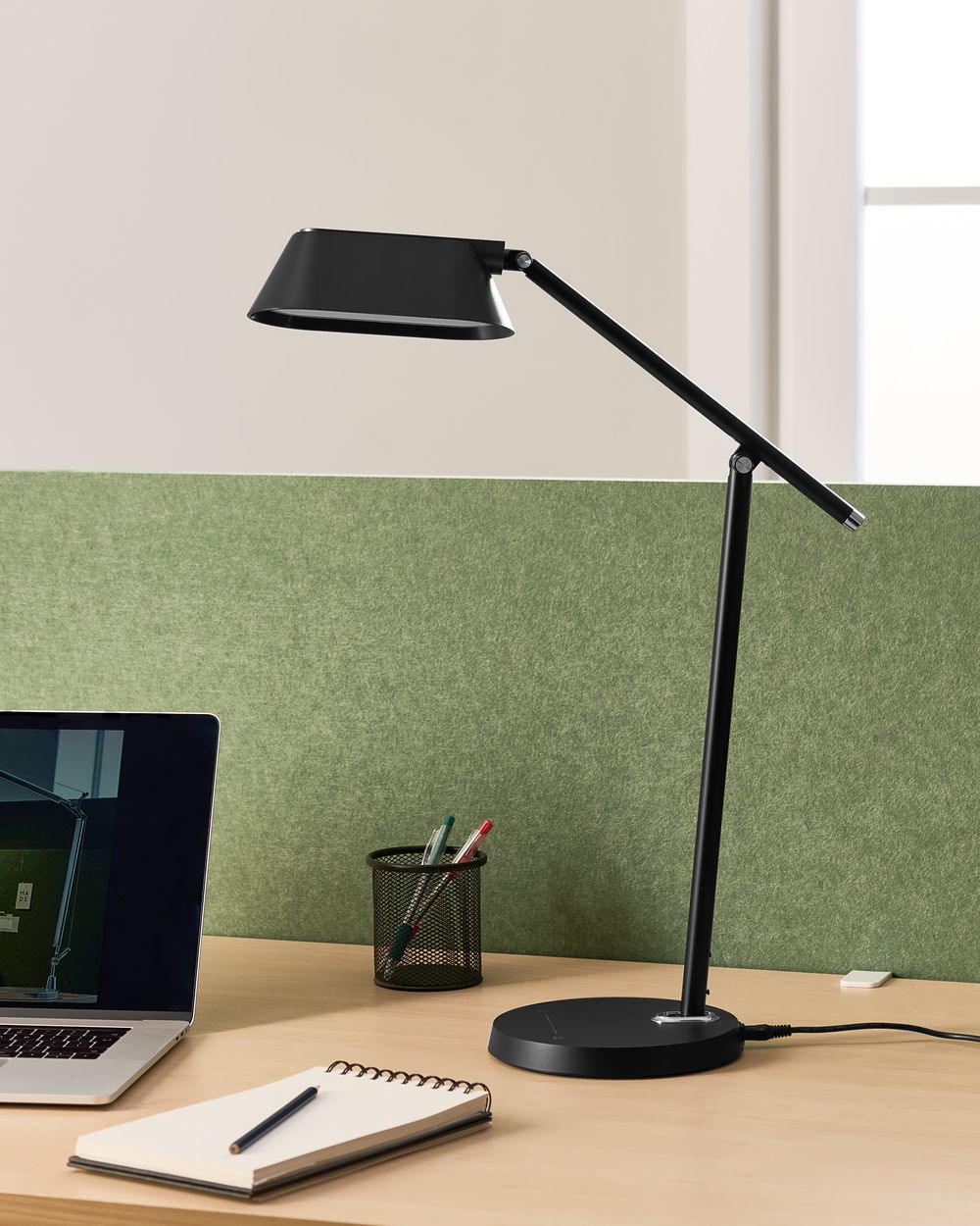 LED Desk Lamp LEONIS with Dimmer Black