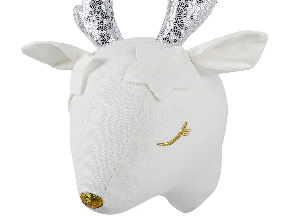 Kids Wall Decor Roe Deer SUZY Cotton 29 cm White_848295