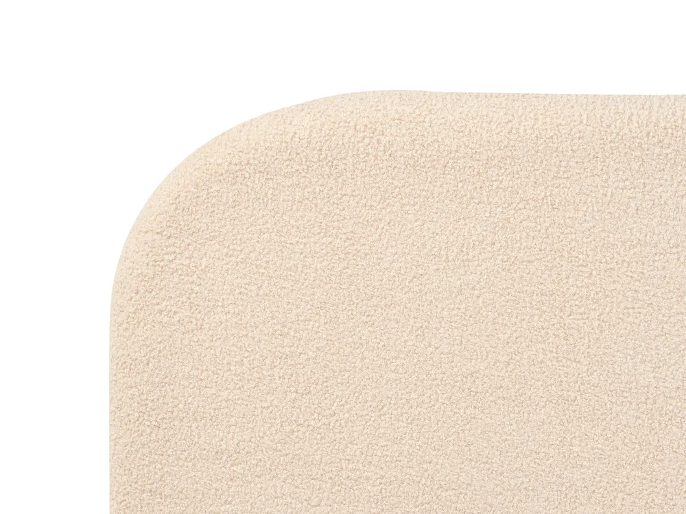 Bed Boucle FLAYAT 140 x 200 cm (EU Double) Light Beige_882703