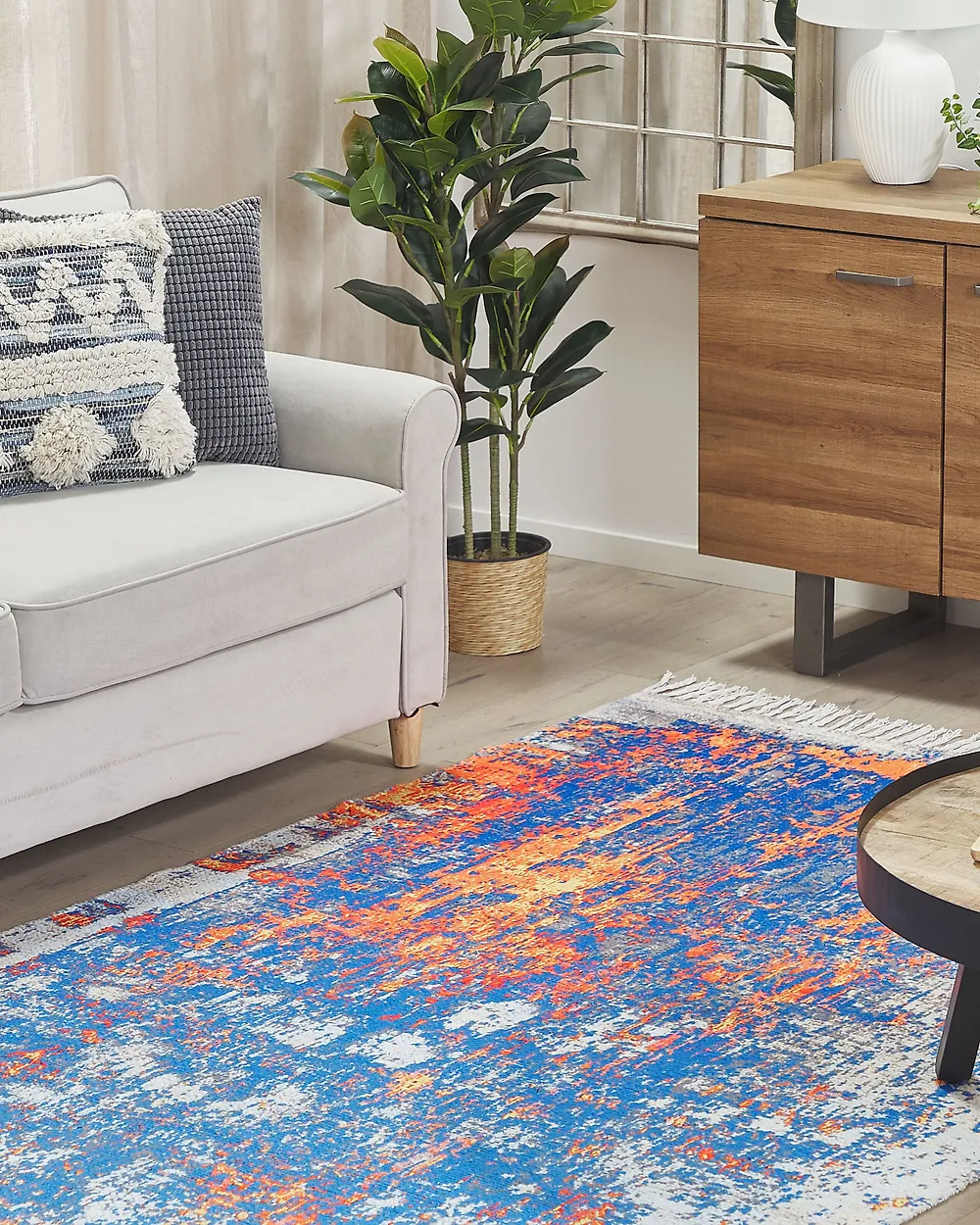 Rug ACARLAR Beige 140 x 200 cm_1178216