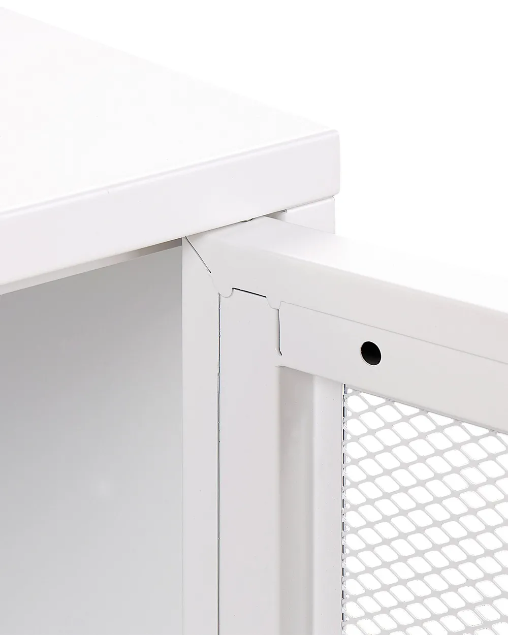 Sängbord OSSETT Metall Vit_900505