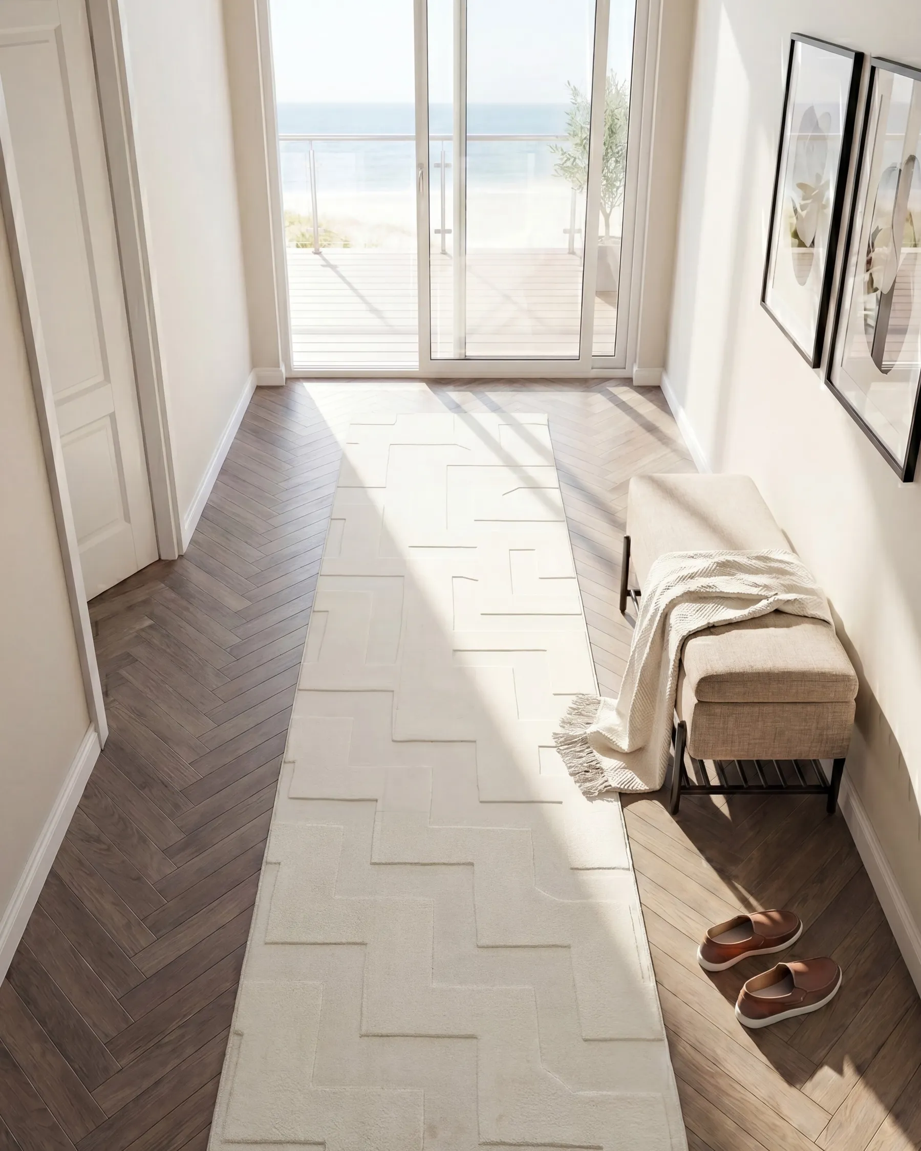 Rug GINGERA Off-White 80 x 300 cm_1124682