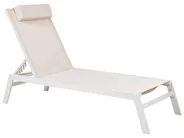 Sun Lounger CATANIA Reclining Metal Beige_884078