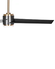 Ceiling Fan with Light TROUT with Remote LED Black_1133570