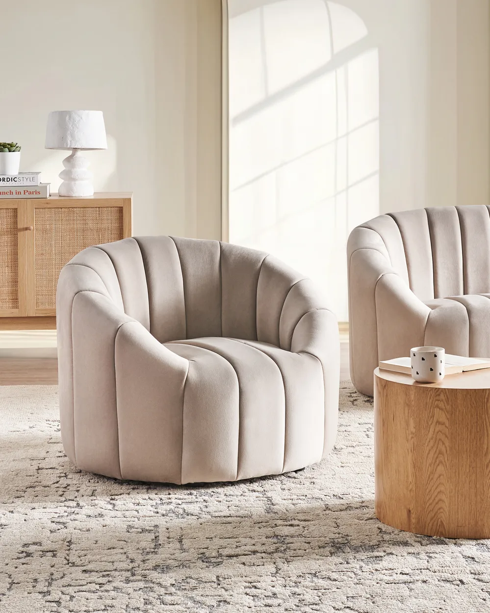 Armchair MALUNG Velvet Beige