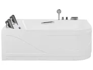 Corner Hot Tub with LED BAYAMO 1700 x 1200 mm White Right Hand_821167