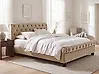 Sänky sametti AVALLON 180 x 200 cm Beige