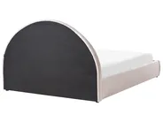 Ottoman Bed MOUZON Fabric Light Beige 160 x 200 cm (EU King Size)_1019481
