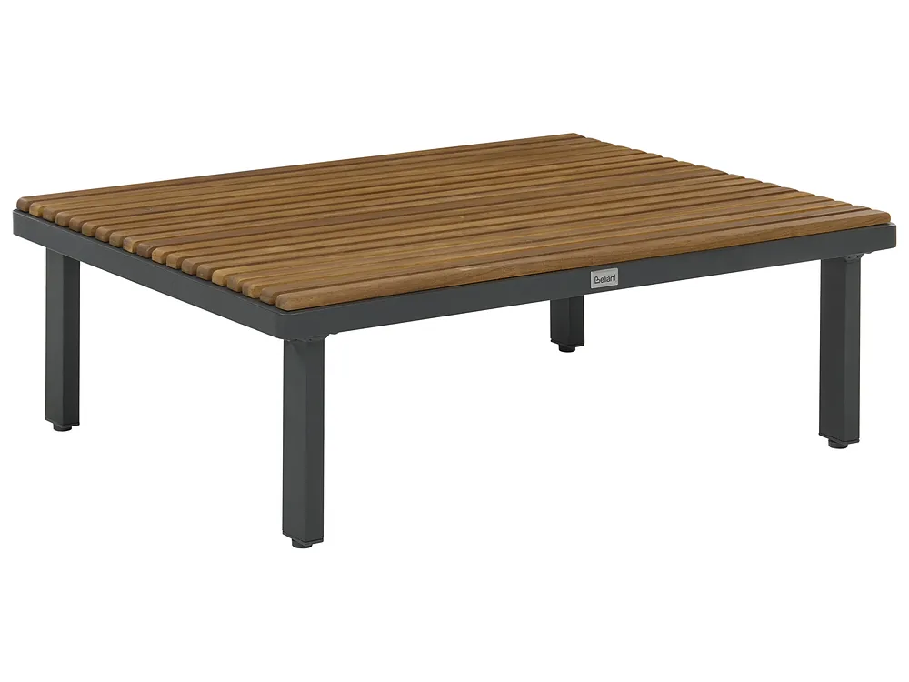 Sofabord til hagen FIVIZZANO 70 cm 90 cm Akasietre Mørkegrå_1150986