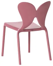 Set med 2 trädgårdsstolar LARISSA Stapelbar Rosa_1043609