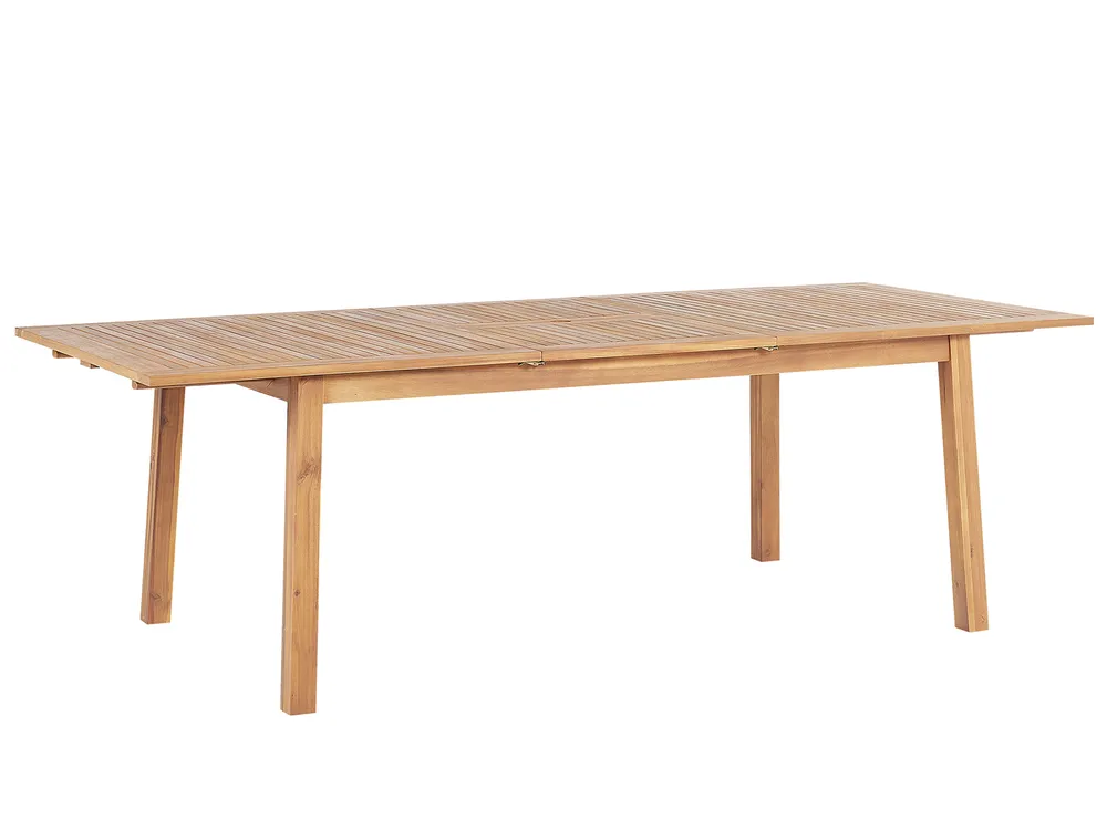 Extending Garden Dining Table CESANA 180/240 cm 100 cm Acacia Wood Light Brown