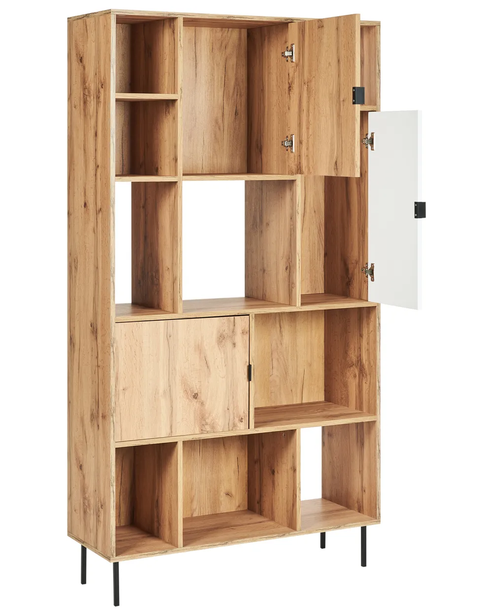 5 Tier Shelving Unit AMOS 185 cm Light Brown_955909