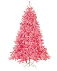 Artificial Christmas Tree FARNHAM 210 cm Pink_813144