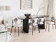 Dining Table PEERY Black 198 cm 93 cm_993625