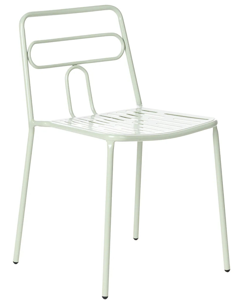 Set of 2 Garden Chairs AGEROLA Metal Light Green_1049306