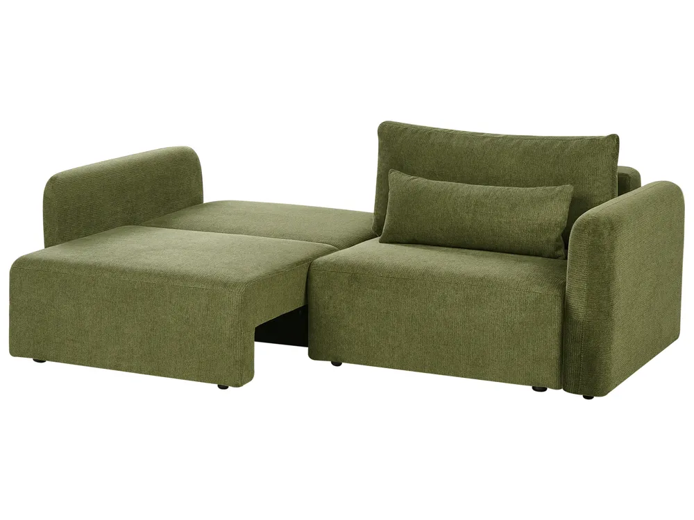 Bäddsoffa 3-sits VAXHOLM med förvaring Grön_1026814