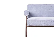 Sofa 2 Seater TAMRE Chenille Light Blue/ Dark Brown_1183260