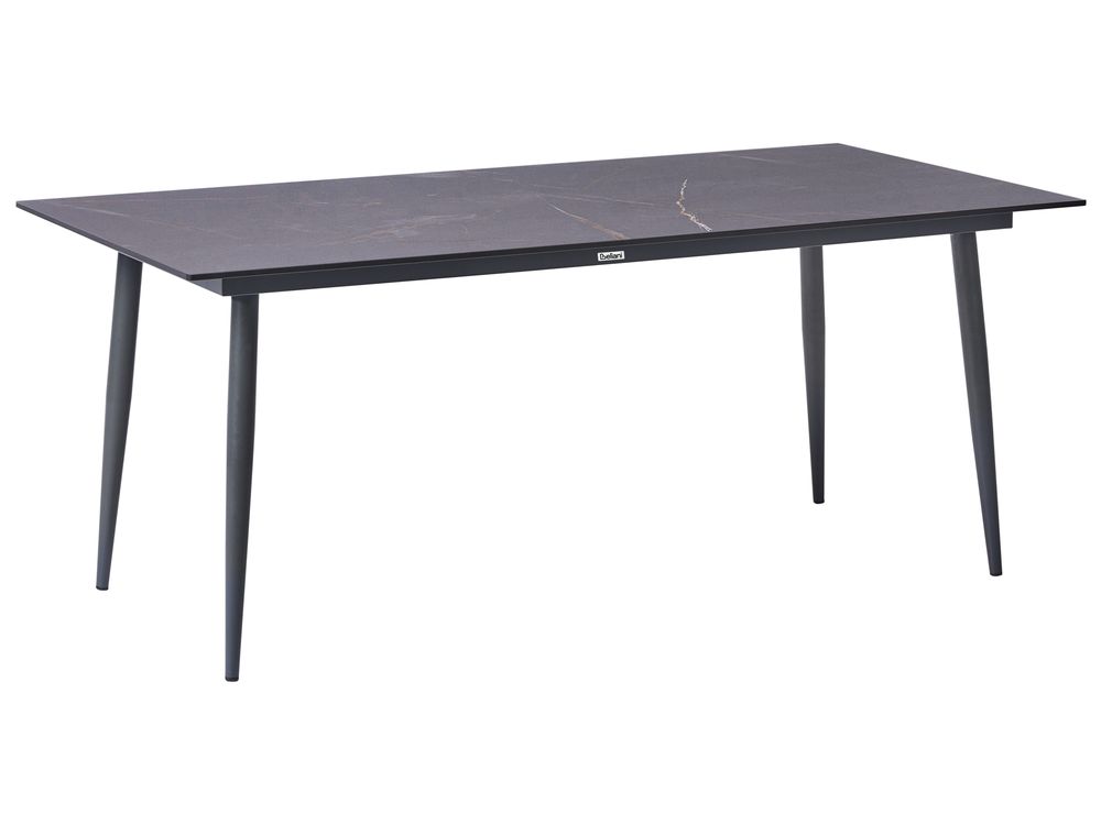 Conference Table TOLENTINO 90 cm x 180 cm Grey Marble