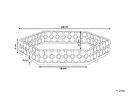 Dekorationsbricka VATAN Glas Guld_817718