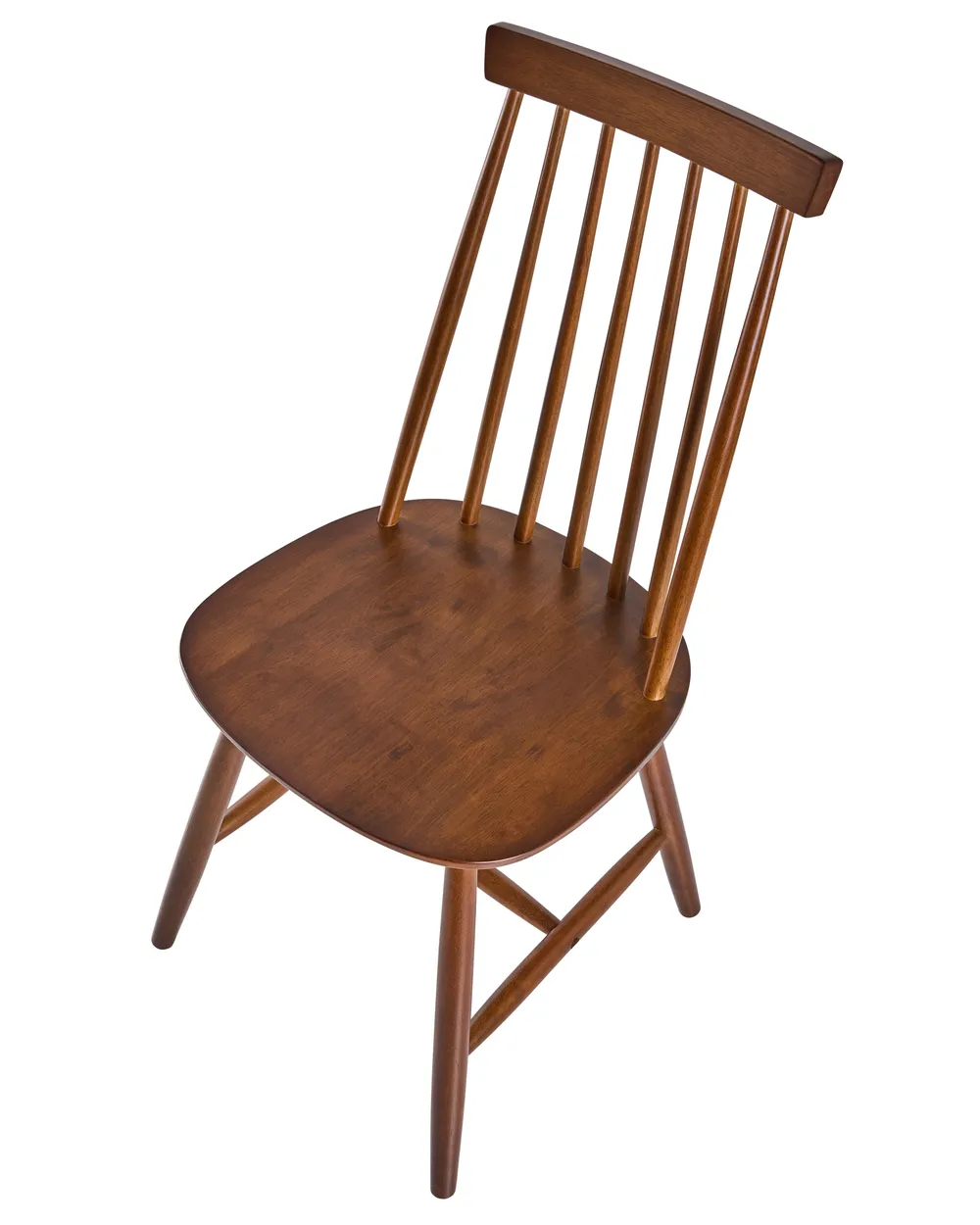 Set of 2 Dining Chairs BURBANK Wood Brown_1076407