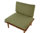 Garden Lounge Set with Table 4 Seater FRASCATI Modular Certified Acacia Wood Olive Green_920445