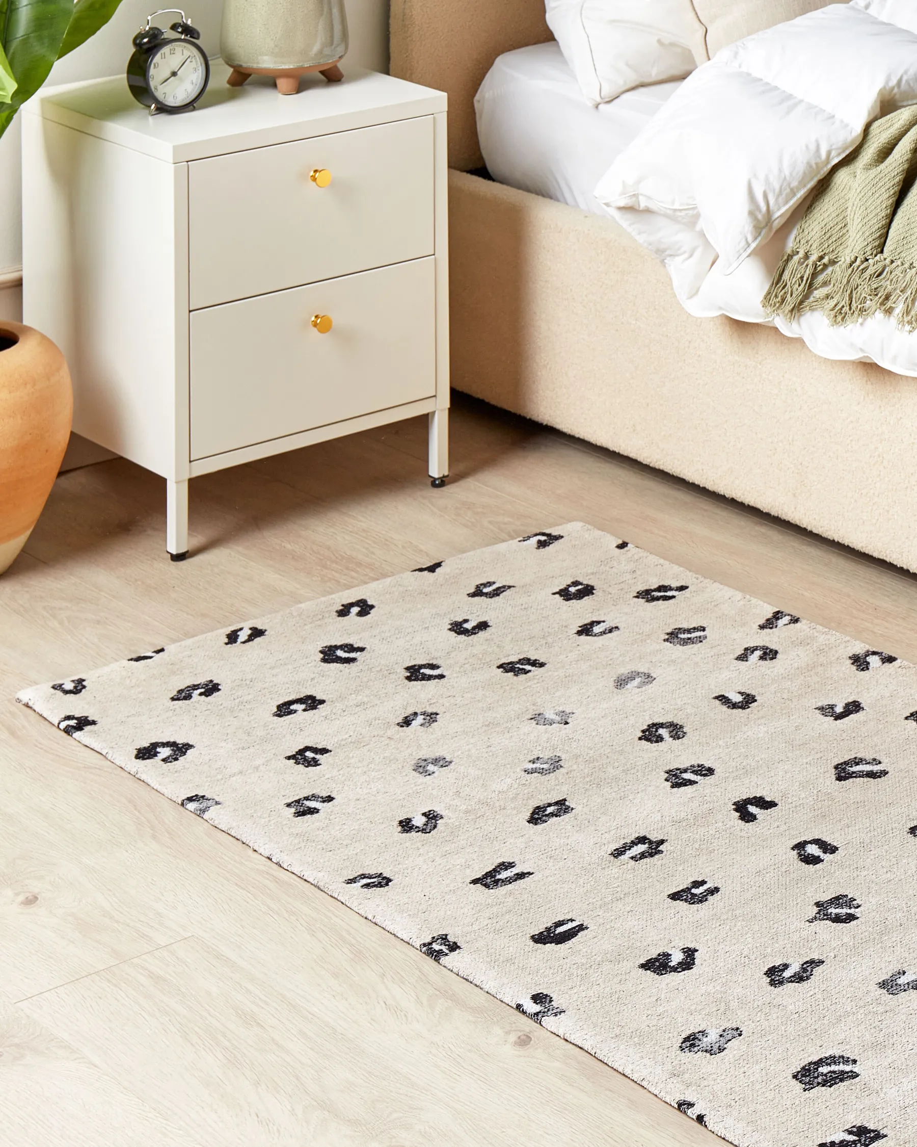 Rug AFIS Beige 80 x 150 cm Cotton_853954