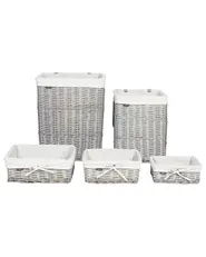 Korisetti 5 kpl ELLA Paju Harmaa 50/86 L_939857