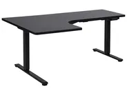Electric Adjustable Corner Desk DESTINES 160 cm 109 cm Black Left Hand_927785