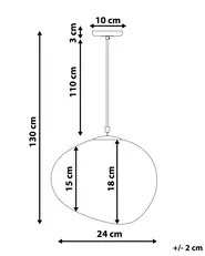 Pendellampa LIFFEL Glas Vit_703094