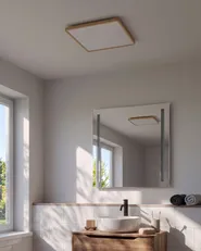 LED Ceiling Lamp TIVORA with Remote with Dimmer Light Brown_1131266
