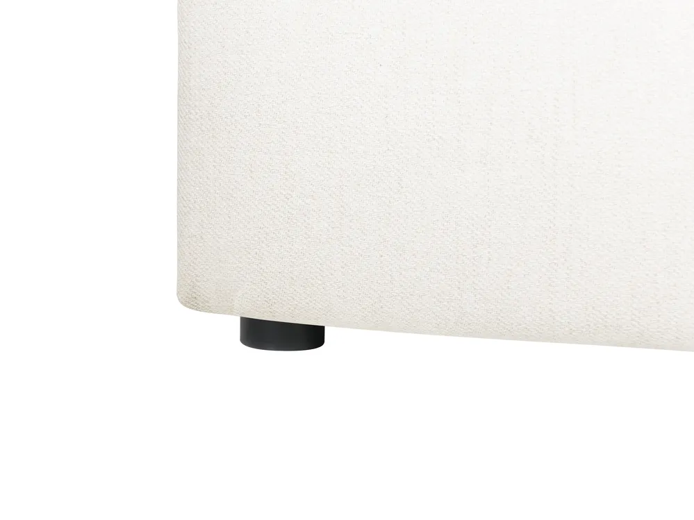 Ottoman Bed BOUSSE Fabric Off-White 160 x 200 cm (EU King Size)_1074769