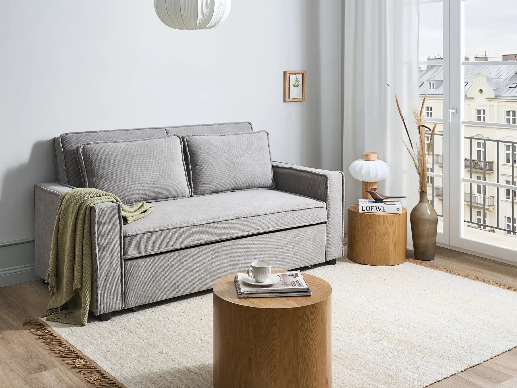 Bäddsoffa UTTELA Grå_1030113
