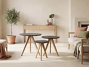 Set of 3 Coffee Tables VEGAS Grey_1179932