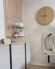 Wall Clock CABIC 60 cm Light Brown_992549