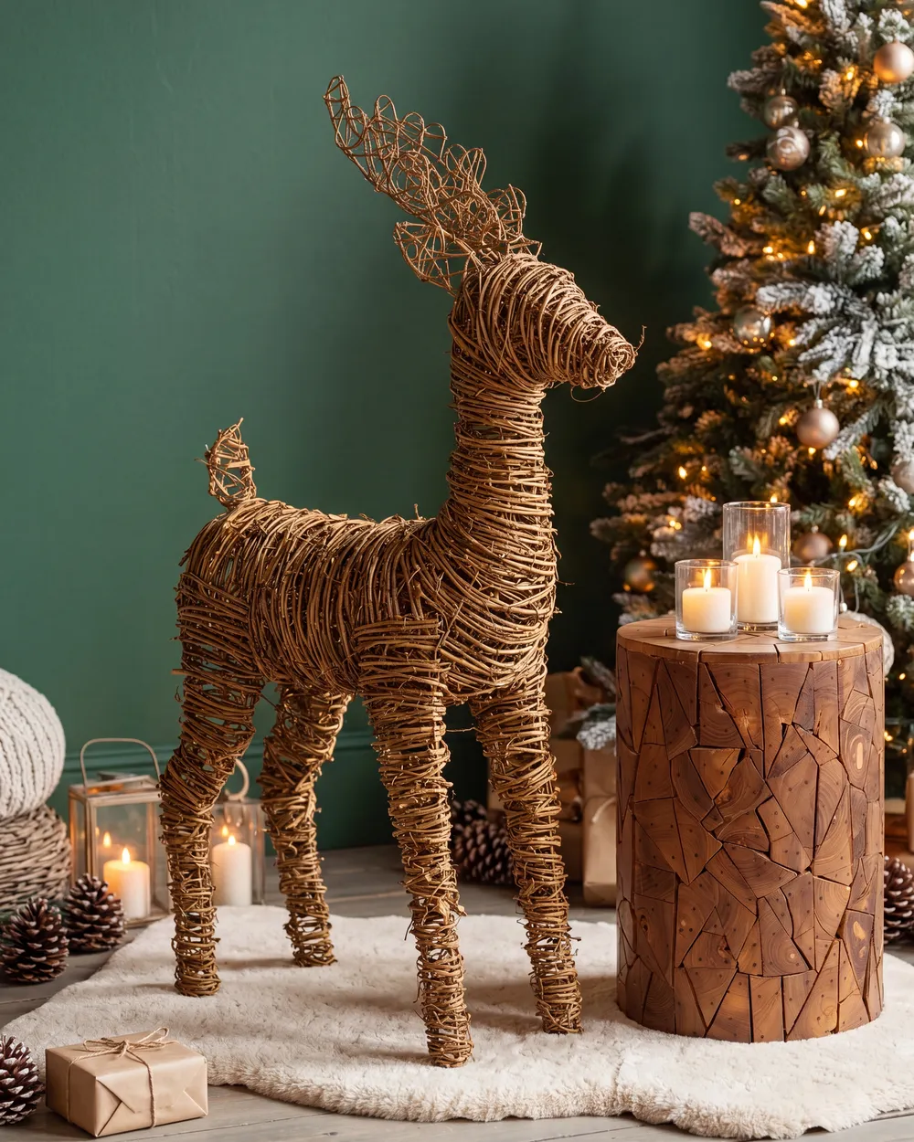 Christmas Decoration LED GRINDAVIK 97 cm Reindeer Natural_1144477