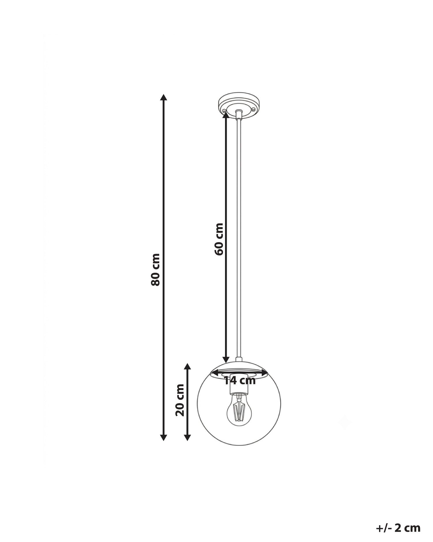 Outdoor Pendant Lamp BLEES Metal Black_1108526
