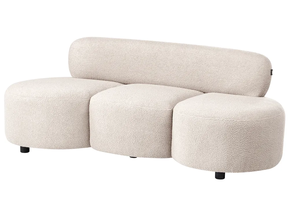 Soffa 3-sits BLAVAND Bouclé Beige_1061469