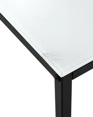 Konsolbord DELANO Härdat glas Marmor/ Svart_757532